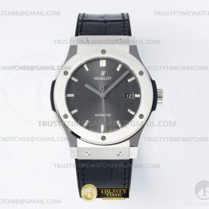 JJ+공장 위블로 클래식퓨전 42mm 그레이다이얼 가죽스트랩 Classic Fusion Bang 42mm SSLE Grey JJ+F A1110