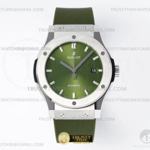 JJ+공장 위블로 클래식퓨전 42mm 그린다이얼 러버스트랩 Classic Fusion Bang 42mm SSRU Green JJ+F A1110