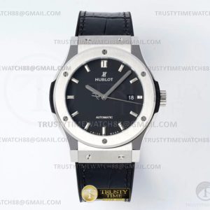JJ+공장 위블로 클래식퓨전 42mm 블랙다이얼 가죽스트랩 Classic Fusion Bang 42mm SSLE Black JJ+F A1110