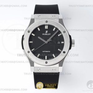 JJ+공장 위블로 클래식퓨전 42mm 블랙다이얼 러버스트랩 Classic Fusion Bang 42mm SSRU Black JJ+F A1110