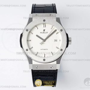JJ+공장 위블로 클래식퓨전 42mm 화이트다이얼 가죽스트랩 Classic Fusion Bang 42mm SSLE White JJ+F A1110