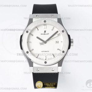 JJ+공장 위블로 클래식퓨전 42mm 화이트다이얼 러버스트랩 Classic Fusion Bang 42mm SSRU White JJ+F A1110