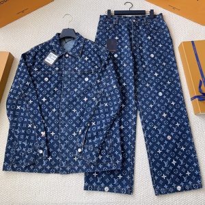 루이비통 모노그램 엠브로이더드 데님 오버셔츠 & 팬츠