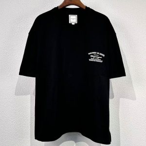 우영미 레터링 그래픽 반팔 티셔츠