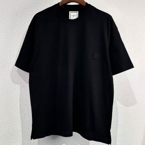 우영미 레터링 백로고 반팔 티셔츠