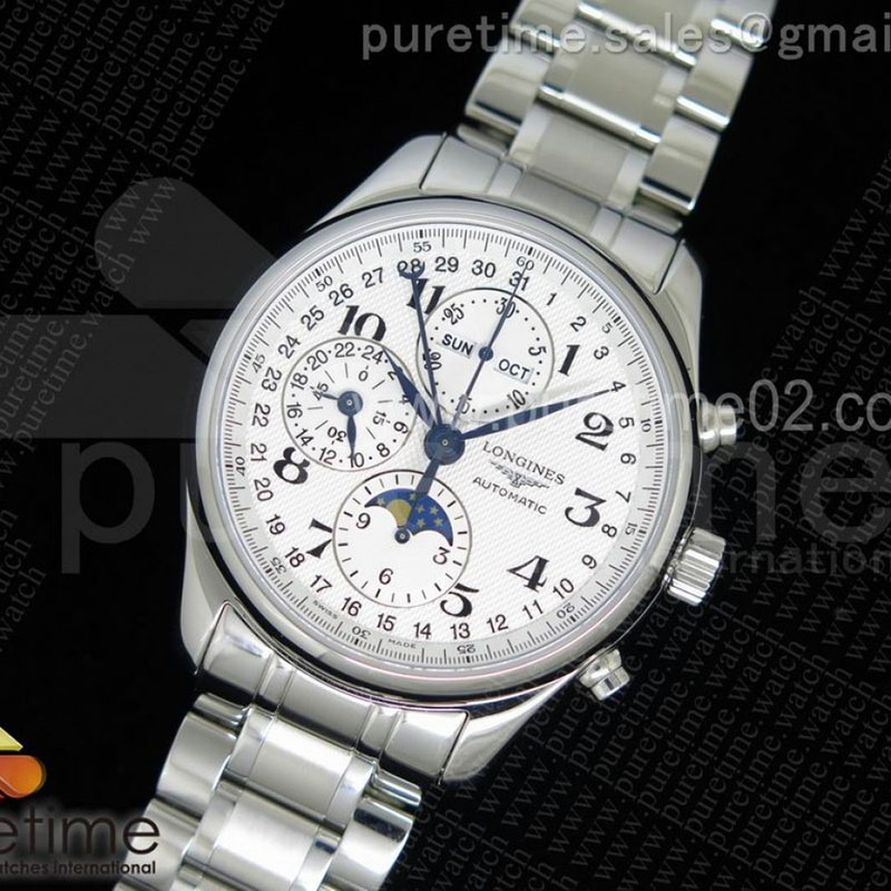 YL공장 론진 마스터 컬렉션 문페이즈 Longines Master Collection Moon Phase 스틸 흰판 V2