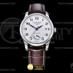 YL공장 론진 마스터컬렉션 파워리저브 스틸 화이트다이얼 브라운가죽스트랩 Longines Master Power Reserve Brn SSLE Wht YLF A602.2