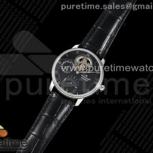 JB공장 블랑팡 V2 빌레레 뚜르비용 블랙다이얼 가죽스트랩 Villeret Tourbillon SS Real PR JBF Best Edition Black Dial on Black Leather Strap V2