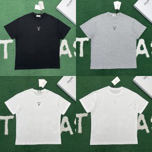 【잔디집】셀린느 트리옹프 코튼 저지 루즈 티셔츠（레어）