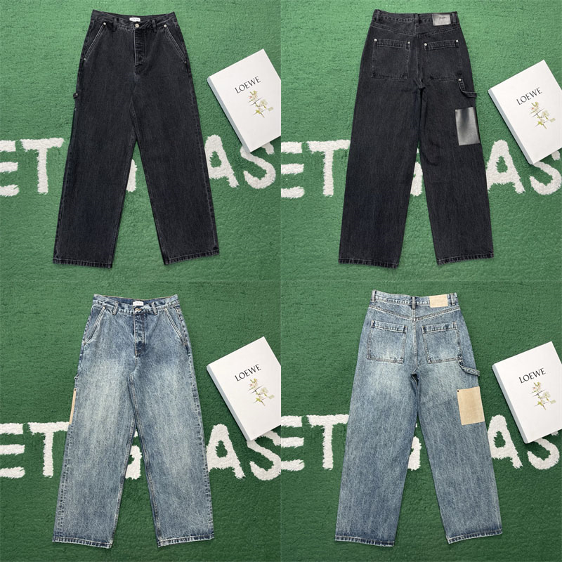 【잔디집】로에베 워시드 코튼 데님 카펜터 진 (레어)