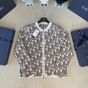 디올 오블리크 니트 집업 가디건