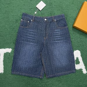 【잔디집】루이비통 리플렉티브 나노그램 샴브레이 숏 팬츠 (레어)