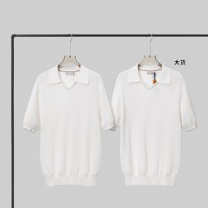 【YD공장】브루넬로 쿠치넬리 잉글리시 립 코튼 니트 폴로 셔츠