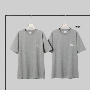【YD공장】디올 로고 자수 코튼 저지 티셔츠
