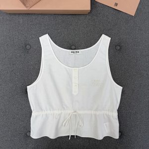 【터보】미우미우 슬러브 포플린 탑（TJ공장）