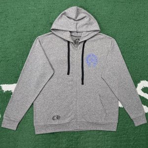 【잔디집】크롬하츠 플로럴 크로스 후드 집업（레어）