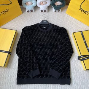 펜디 FF 시그니처 모노그램 벨벳 스웨트셔츠 맨투맨