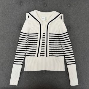 【TJ공장】디올 마리니에르 세일러 카라 스웨터 (터보)