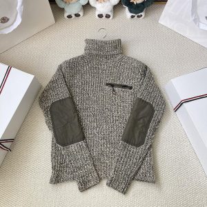 몽클레어 그레노블 쉘 트리밍 버진 울 롤넥 스웨터