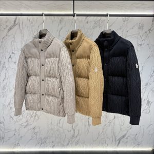 몽클레어 그레노블 엘즈미어 울 트위드 숏 다운 자켓