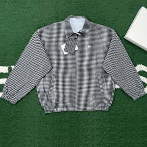 【잔디집】프라다 체크 포플린 자켓 （레어）