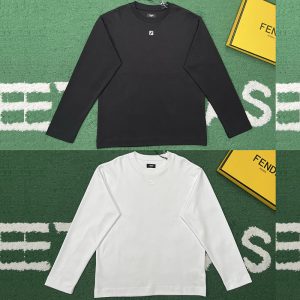 【잔디집】펜디 메탈 FF 아플리케 긴소매 티셔츠 （레어）