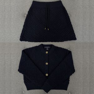 【터보】루이비통 모노그램 타윌링 미니 스커트 & 가디건（TJ공장）