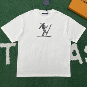 【잔디집】루이비통 LV SKI 프린티드 시그니처 숏 슬리브드 티셔츠(레어)