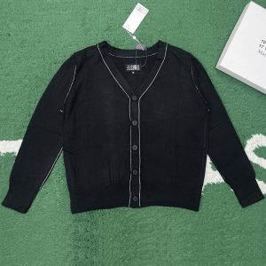 【잔디집】메종 마르지엘라 콘트라스트 스티치 v넥 가디건（레어）
