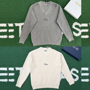 【잔디집】디올 오버사이즈 울 캐시미어 리브드 니트 스웨터 (레어)